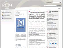 Tablet Screenshot of icom-musees.fr